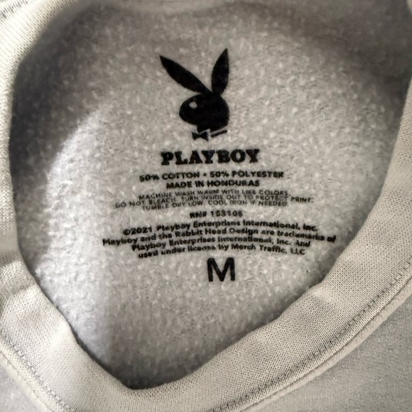 Playboy light blue Sweatshirt - Picture 3 of 3